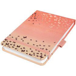 Bloc-notes Jolie Beauty 'Butterfly Confetti Peach'