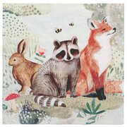 Serviette à motif 'Rabbit, Raccon & Fox'