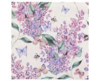 Serviette à motif 'Lilac Dream', 330 x 330 mm