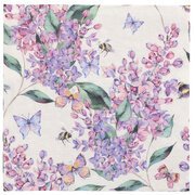 Serviette à motif 'Lilac Dream', 330 x 330 mm