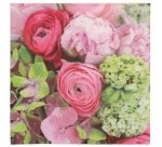 Serviette à motif 'Pink Dream', 330 x 330 mm