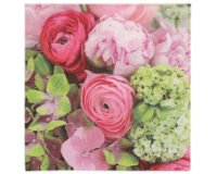 Serviette à motif 'Pink Dream', 330 x 330 mm