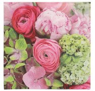 Serviette à motif 'Pink Dream', 330 x 330 mm