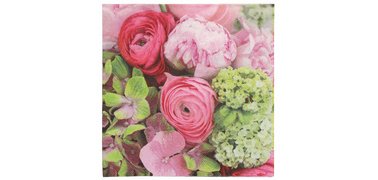 Serviette à motif 'Pink Dream', 330 x 330 mm