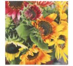 Serviette à motif 'Sunflower Bouquet', 330 x 330 mm