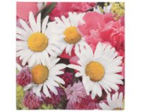 Serviette à motif 'Marguerite', 330 x 330 mm