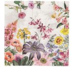 Serviette à motif 'Jardin', 330 x 330 mm