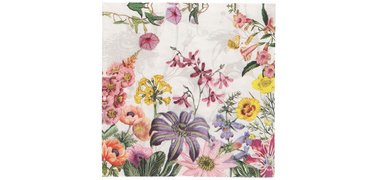 Serviette à motif 'Jardin', 330 x 330 mm