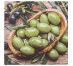 Serviette à motif 'Strawberry Taste', 330 x 330 mm