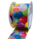Ruban cadeau, sur bobine 'Ballons'
