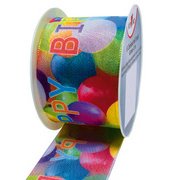 Ruban cadeau, sur bobine 'Ballons'