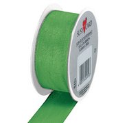 Ruban cadeau, sur bobine 'Trend', rouge