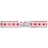 Ruban cadeau 'petit coeur', 15 mm x 2 m, rouge/