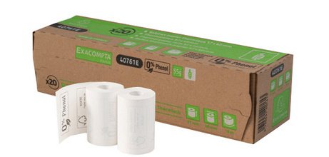 Bobine pour ticket de CB, 80 mm x 76 mm, blanc