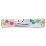 Ruban cadeau 'Ballons', 15 mm x 2 m