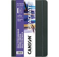 Carnet de dessin GRADUATE Mixed Media, noir