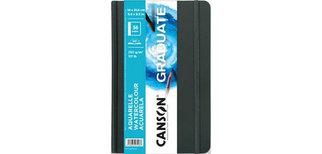 GRADUATE Watercolor Sketchbook, black