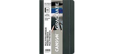 Carnet à croquis GRADUATE Mixed Media, noir