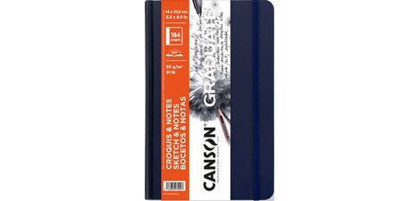 Carnet à croquis GRADUATE SKETCH & NOTES, bleu foncé