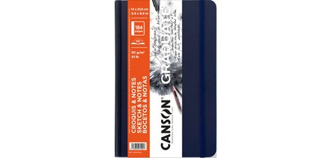 Carnet à croquis GRADUATE SKETCH & NOTES, bleu foncé