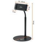 Support de table pour tablette TWIST TABLE, noir