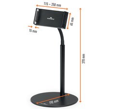 Support de table pour tablette TWIST TABLE, noir