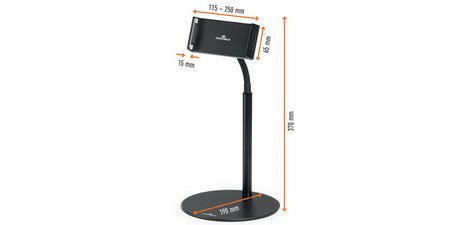 Support de table pour tablette TWIST TABLE, noir
