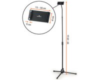 Support pour tablette sur pied TWIST FLOOR, noir