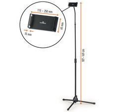 Support pour tablette sur pied TWIST FLOOR, noir