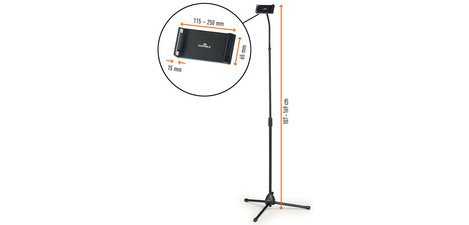 Support pour tablette sur pied TWIST FLOOR, noir
