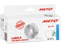 Étiquette pour étiqueteuse de prix, 32 x 19 mm, blanc