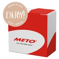 Zelfklevend etiket 'Enjoy - Sealed for you'