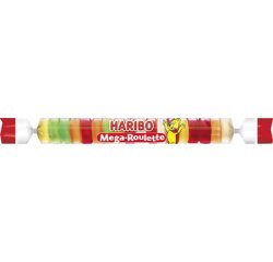 Gomme aux fruits HARIBO Mega-ROULETTE - Rouleau de 45 g