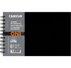 Carnet de croquis ONE, 216 x 140 mm, noir