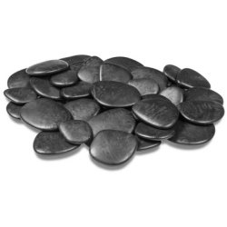 Pierres décoratives 'Pebbles', taille S, noir