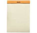 Stapled Pad No. 16 Yellow, A5 size, squared