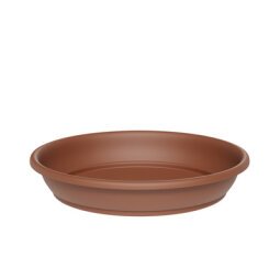 Soucoupe 'Aura round', diamètre: 280 mm, terracotta