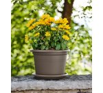 Pot de fleurs 'Basic round', diam.: 200 mm, anthracite