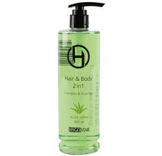 Gel douche & shampoing 2en1, flacon pompe de 400 ml