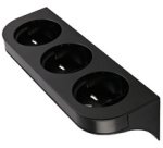 Support mural pour flacon à pompe, 3 compartiments