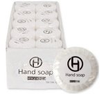 Mini-savon pour les mains, diamètre: 40 mm, blanc