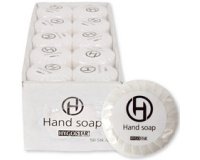 Mini-savon pour les mains, diamètre: 40 mm, blanc