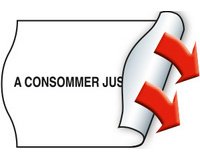 Étiquette pré-imprimée pour étiqueteuse, 32 x 19 mm