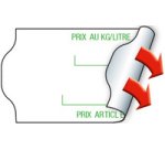 Étiquette pré-imprimée pour étiqueteuse, 32 x 19 mm