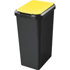 CEP Poubelle de tri sélectif Touch & Lift, 45 litres, jaune