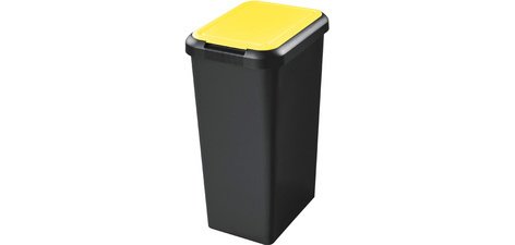 CEP Poubelle de tri sélectif Touch & Lift, 45 litres, jaune