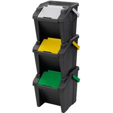 CEP Système de tri des déchets 'Tower', 30 litres, lot de 3