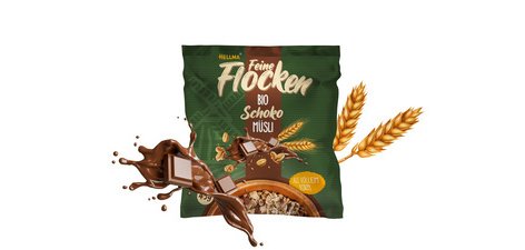 Muesli au chocolat bio, en sachet portion de 25 g