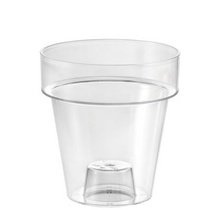 Pot de fleurs 'Porto 16', transparent