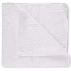 Serviette de toilette, en coton 450 g/m², blanc